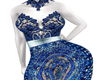 L-Dress Blue Lace