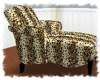 Leopard Striped Chaise