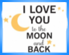 to the moon/back decal