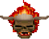 Little Flaming Skull