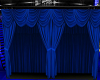 blue stage curtain