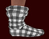 Gray Sock Plaid Slouch M