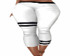 White Black stripe capri