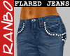 *R* Flared Blue Jeans