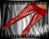 W| LATEX RED LEGGINGS