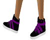 purple sneakers
