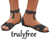 TF* Blackest Flat Sandal