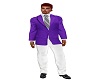 Lavender White Suit Male