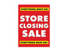 closing store sign