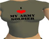 I <3 my army soldier top