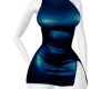 satin short dress royal