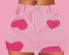 Pink Heart Mini Skirt
