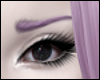 \/ Thin Purple Brows