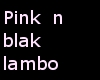 pink n black lambo