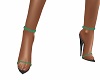 Green/Blue Diamond Heels