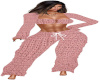 cozy pink knit outfit