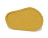 Gold Stained Wood Tray