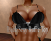 Black Sexy Ruffle Top