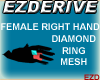 RHand Diamond Ring Mesh