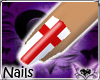 *EVE* Red Cross Nails