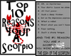 10 Reasons Zodiac Scorpi