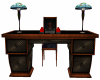 Wood  Art Deco Desk 6P