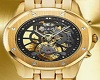 24k Golden Watch Black