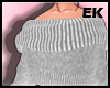 White wool sweater