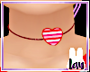 Kids Heart necklace red