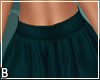 Teal Pleated Skirt