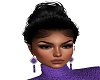 purple earrings for swea