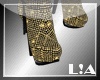 L!A gold boots