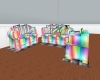 Rainbow Rave Couch Set