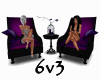 6v3| Twin Chairs-Purple