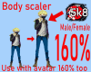 160% Tall BodyScaler M/F
