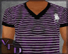polo v neck purple