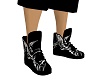 ying yang black shoes