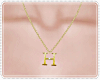 Necklace of letters H