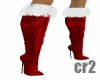 red Christmas boots