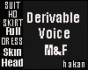 Derivable Voice M&F