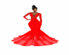 Silk Lace BRITE Red Gown