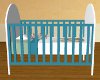 PR blue baby boys crib