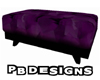 PB Purple Footstool
