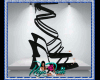 *D* Black Strapped Heels