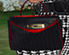 black& red purse