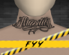 ♛ Ambition Neck Tat