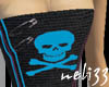 Blue skull corset