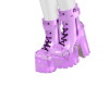 Purple Foil Boots
