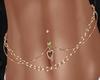 Emerald Belly Chain Gold