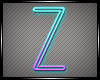 Neon Letter Z